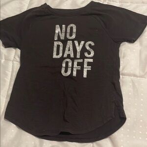 Athletic Works Charcoal Tee with Motivational Print